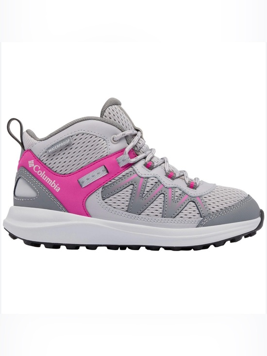 Columbia Other - Columbia Light Gray and Pink Youth Hiking Shoe trail outdoors active camping
